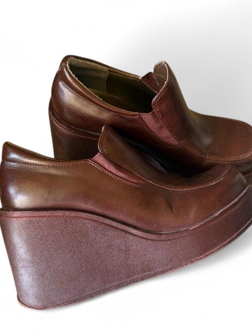 90s Brown BONGO Platform Loafers - Picture 4 of 7